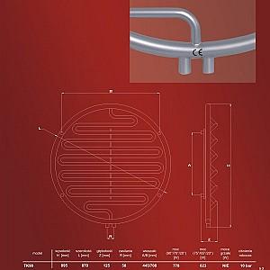 Uscător de prosoape Dagat TRIADA K TK90 870/50 alb