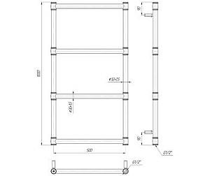 Uscător de prosoape Mario Provance 1000х500