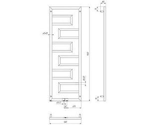 Uscător de prosoape Mario Talia 1500x500/50