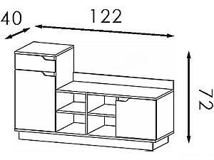 Antreu Modern Visit Stejar Sonoma (Bej)/Makassar (Maro)
