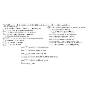 Set de scule Sthor STH58685 (108 buc)