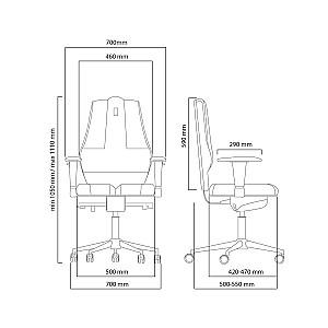 Fotoliu de birou Kulik System Nano Negru