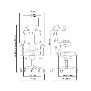 Fotoliu de birou Kulik System Elegance Alb