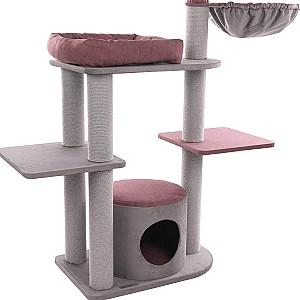 Ansamblu pentru pisici Flamingo ROSELLE STARLA Grey/Red 561390