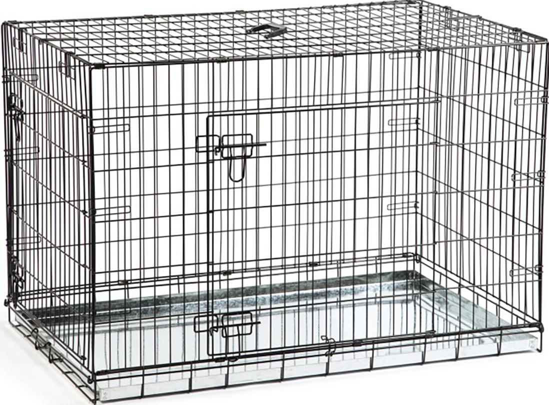 Cusca pentru caini Beeztees BENCH 2-DOORS Black (715804)