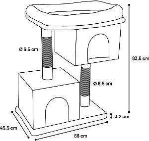 Ansamblu pentru pisici Flamingo KAJAL Grey