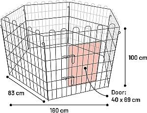 Cusca pentru caini Flamingo PUPPY RUN JAX Black