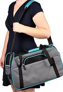 Transportator de caini Flamingo GISEL Grey/Blue