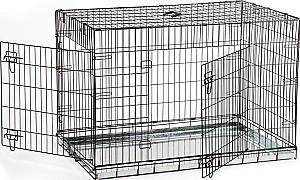 Cusca pentru caini Beeztees BENCH 2-DOORS Black 715802