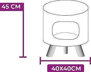 Pat pentru caine PETREBELS Kings&Queens Victoria 45 Grey