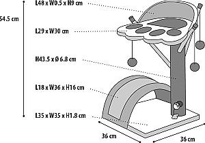 Ansamblu pentru pisici Flamingo VIVA 3 Beige