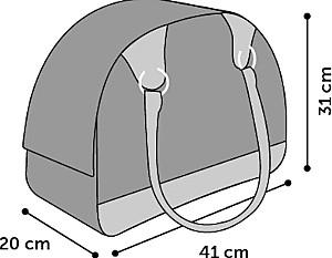 Transportator de caini Flamingo CHLOE 1