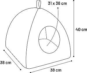 Pat pentru caine Flamingo ISIDOOR Beige