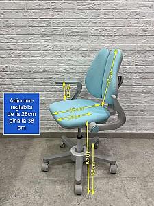 Fotoliu de birou ARO Ergo-KID-001 Blue