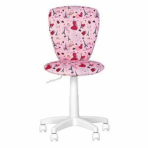 Fotoliu de birou DP Polly GTS White Kids CM-04