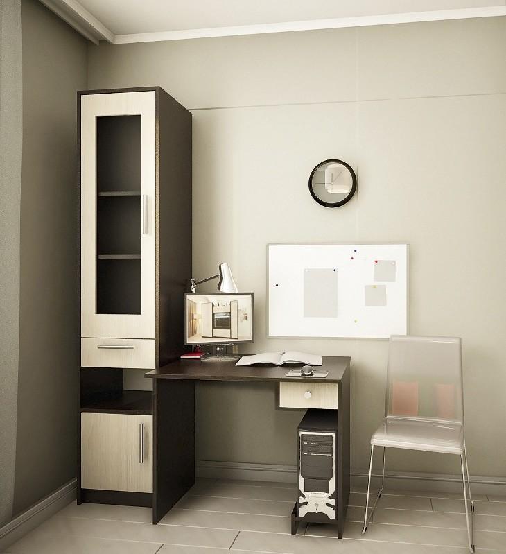 Masa de birou PS KC-0+P-43(1) wenge/chamonix deschis