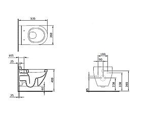 Vas WC Bocchi Taormina ARCH WC