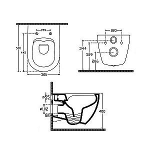 Vas WC Isvea Rimless Infinity Multicolor