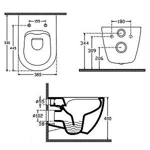 Vas WC Isvea Rimless Infinity