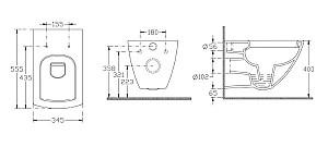 Vas WC Isvea PURITA CLEAR RIMLESS SLIM
