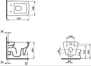 Vas WC Bocchi Firenze