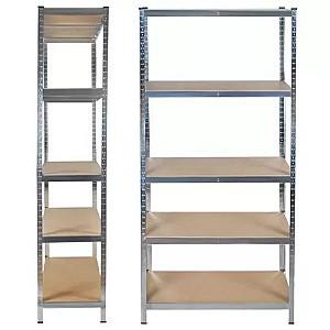 Rafturi pentru depozitare Malatec 23766 220x100x45cm Silver/Brown