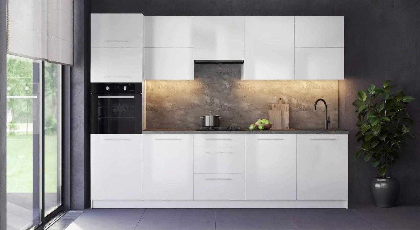 Set mobila bucatarie Fabrik Home Siena 3 m Alb