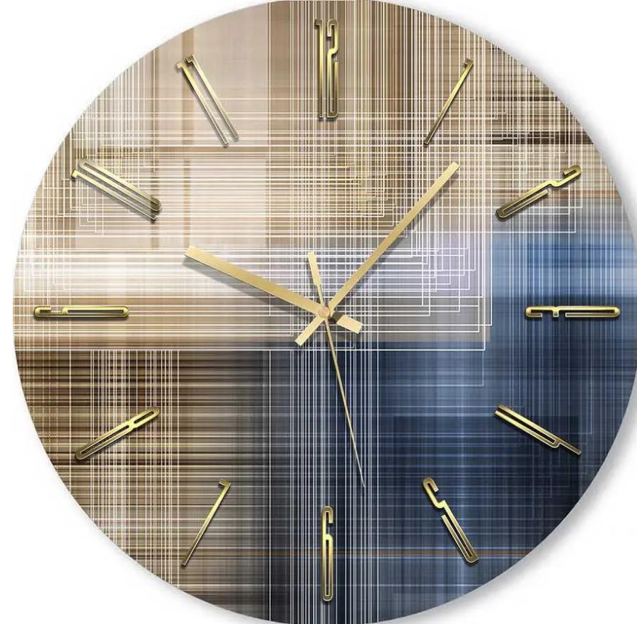 Ceas de perete Foto3D Linii delicate