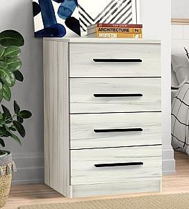 Comoda Modern Kenon 4S Stejar Craft Alb