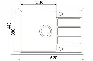 Chiuveta de bucatarie Aquasanita ECO-2-B black