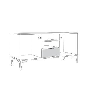 Tumba pentru televizor Mobi Marțipan TV 13.265