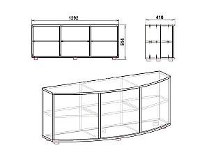 Tumba pentru televizor KompaniT Plazma-2 (complect) wenge