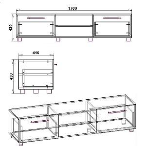Tumba pentru televizor KompaniT MG-3 TV nymphea alba
