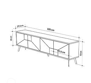 Tumba pentru televizor DECO Dune White