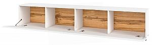 Tumba pentru televizor Helvetia Ava №40 (White/Wotan Oak)