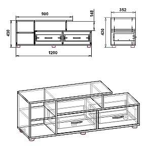 Tumba pentru televizor KompaniT Vinita stejar sonoma