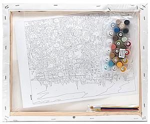 Tablou pe numere Ideyka Îngerul pământului, 30х40 cm