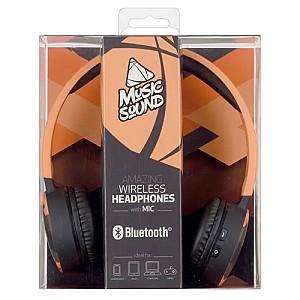 Casti CellularLine Music Sound Black/Orange (BTMUSICSOUNDFAN213)