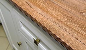 Masa de birou Neman Tivoli MN-035-26 Alb Structural/Stejar Stirling(Maro)