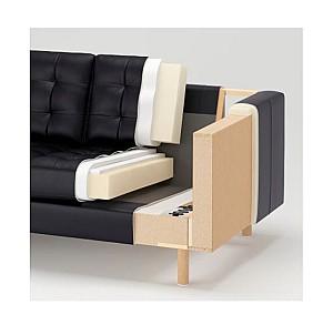 Canapea IKEA Landskrona Grann/Bomstad Black/wood