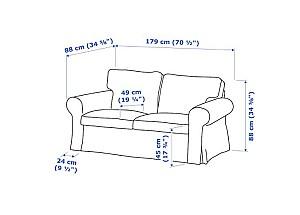 Canapea IKEA Ektorp Totebo dark turquoise