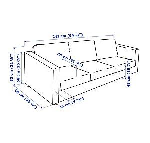 Canapea IKEA Vimle Saxemara black-blue