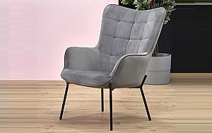 Fotoliu Halmar Castel gri