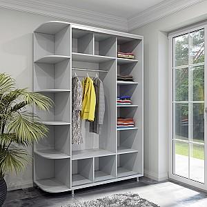 Dulap-cupe Arta Mobilei Armadio S1510 Gray + Anexa