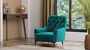Fotoliu Dogtas MABEL GK6712 Velvet Turquoise (Verde)/Negru