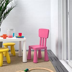 Scaun pentru copii IKEA Mammut (Roz)