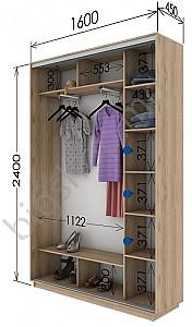 Dulap-cupe Confort-NV 2D MDF (160x45cm)