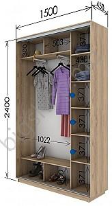 Dulap-cupe Confort-NV 2D PAL (150x45cm)