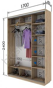 Dulap-cupe Confort-NV 2D PAL (170x45cm)