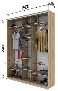 Dulap-cupe Confort-NV 3D PAL (190x45cm)